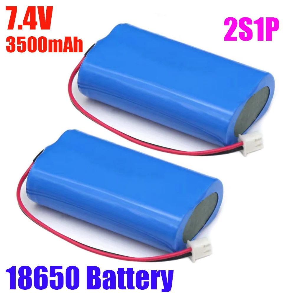 7.4 V, 3500mAh 100% New Rechargeable 18650 Lithium Battery Amplifier Power Supply Toy Accessories Reinforced Concrete 2S1P