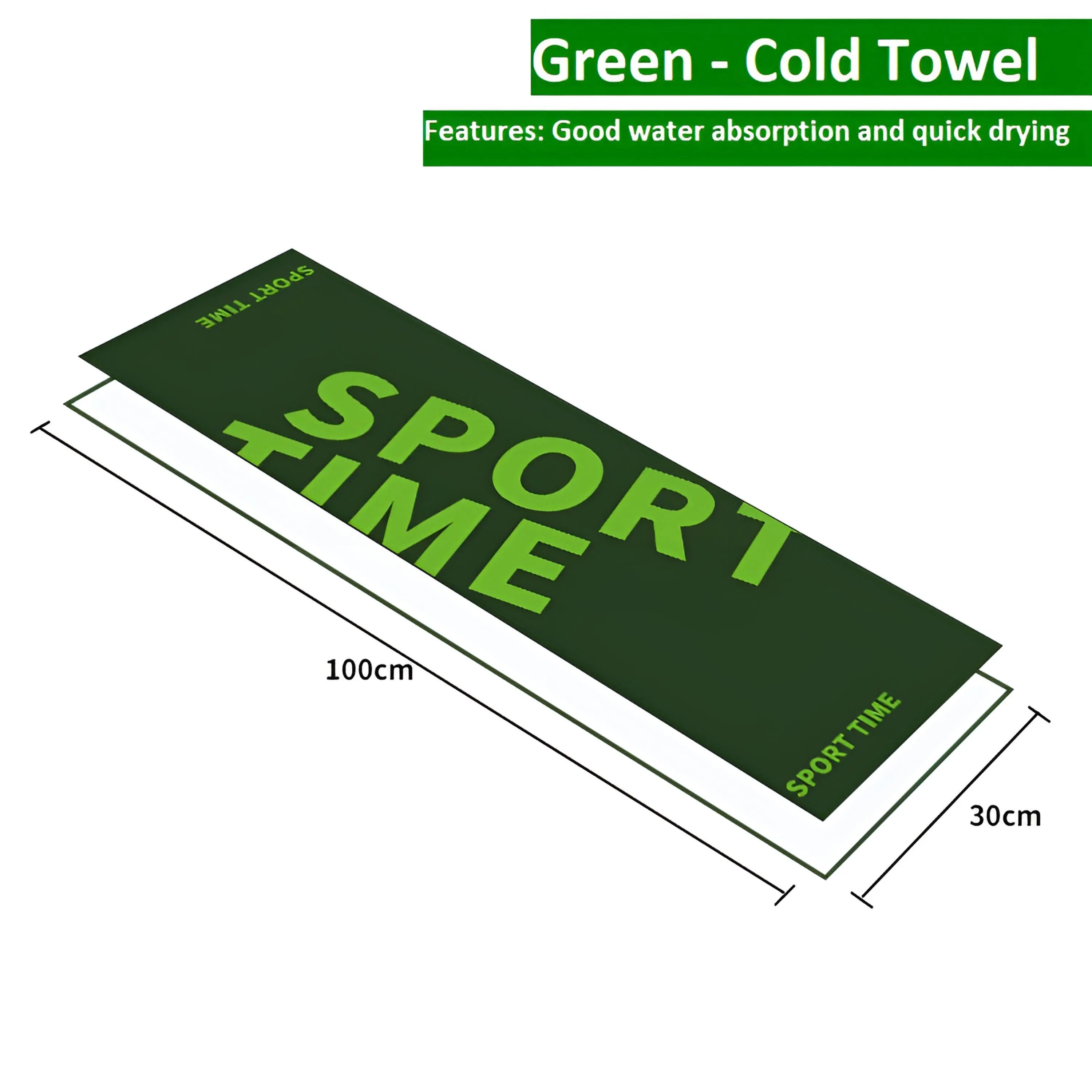 2Pc Fast Dry Sport Towel Cool Sports Towel Running Fitness Sweat Towel Hot Printing Cold Towel Quick-Drying Towel