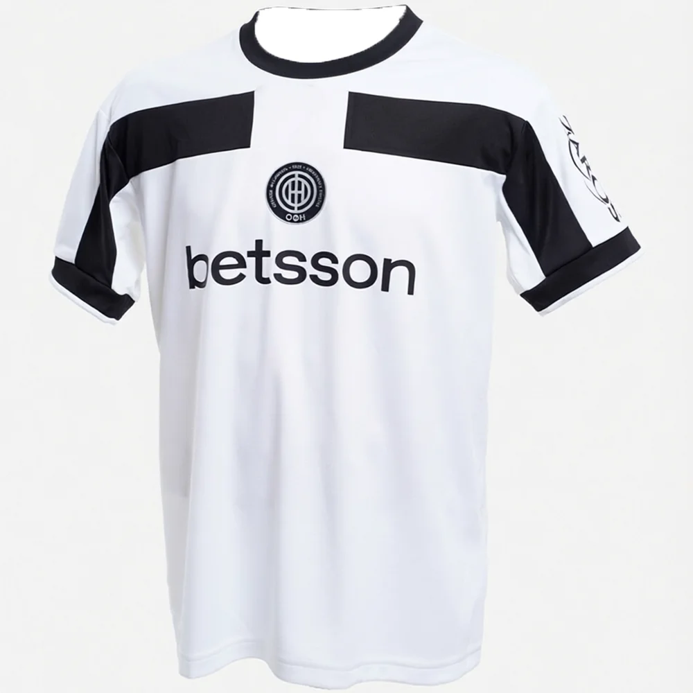 Image of Greece Summer OFI Crete Fußball-T-Shirt für Herren und Damen, lässiges Radsport-Sport-Top, atmungsaktiv, schnell trocknend, bequeme Passform