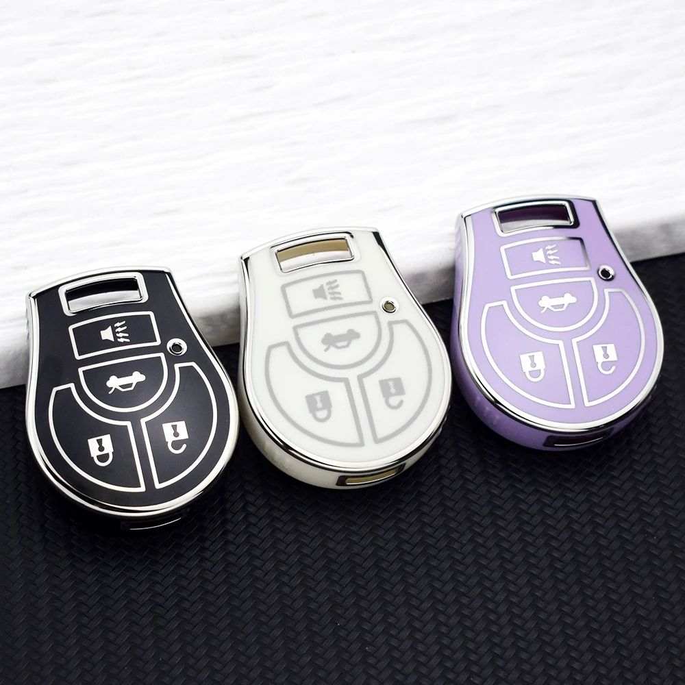 Soft TPU Key Fob Protective Shell For Nissan Rogue Altima Sentra Qashqai Tiida Pathfinder Maxima Juke Micra March Cube Terrano