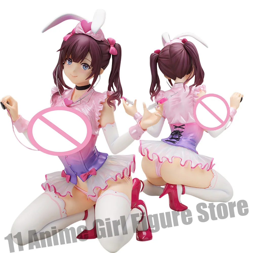 

26CM Japanese Anime Girl Figure Kango Aika Nurse Bunny Ver 1/4 Action Figure Adult Collection Model Toy with Removable Clothing