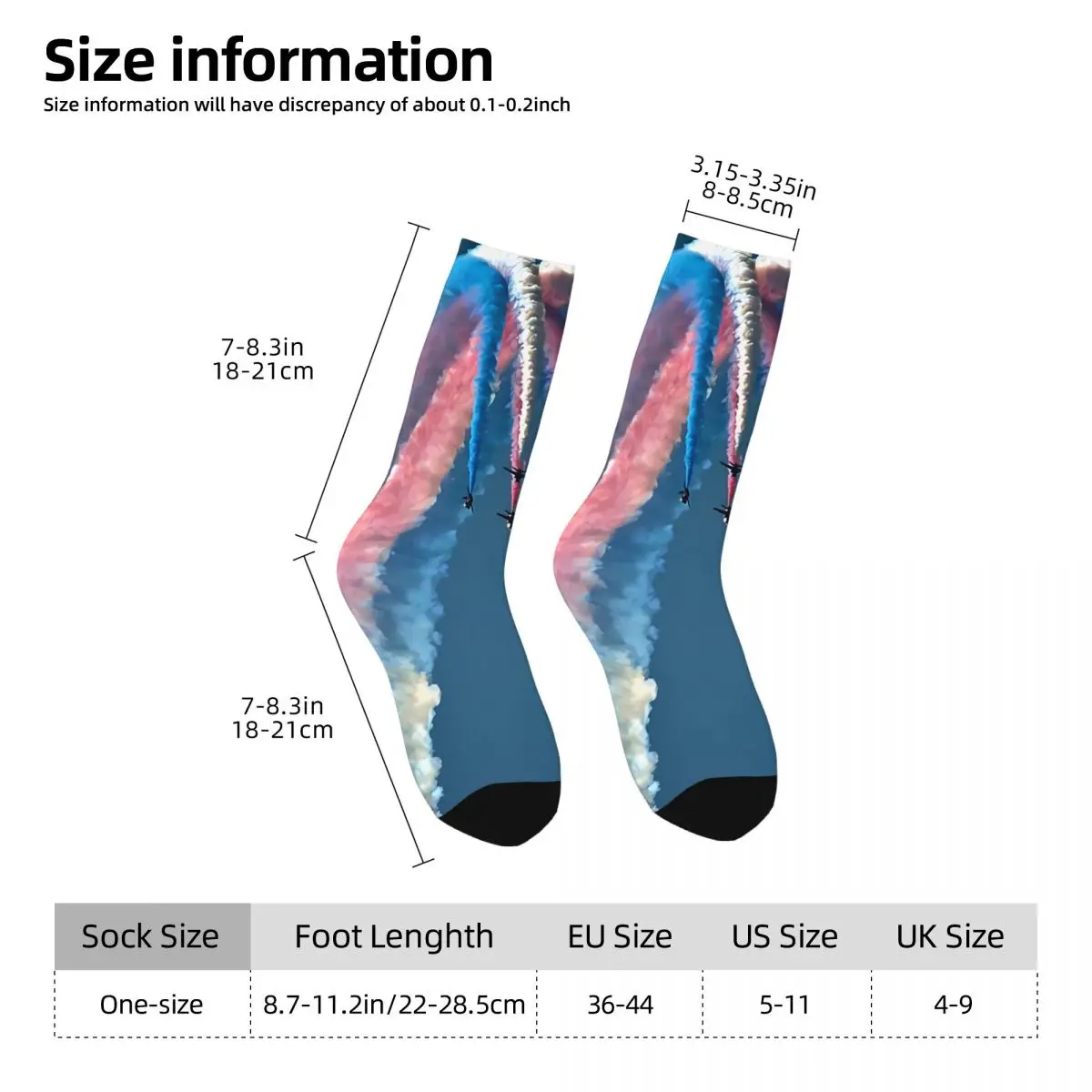 Airplane Men Socks Outdoor Novelty Spring Summer Autumn Winter Stockings