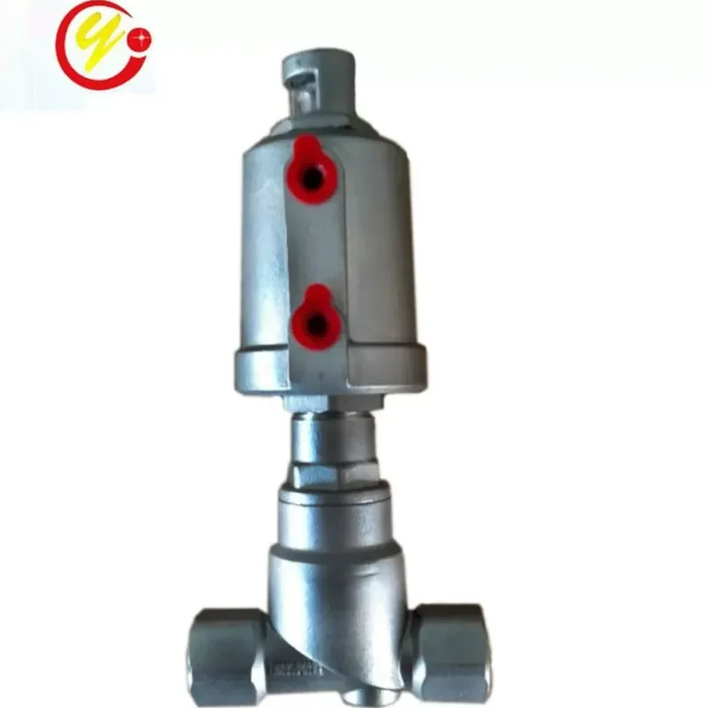Stainless Steel DN15 T Type Right Angle Thread Angle Seat Valve Corrosion Resistant Wear Resistant Pneumatic Filling Valve