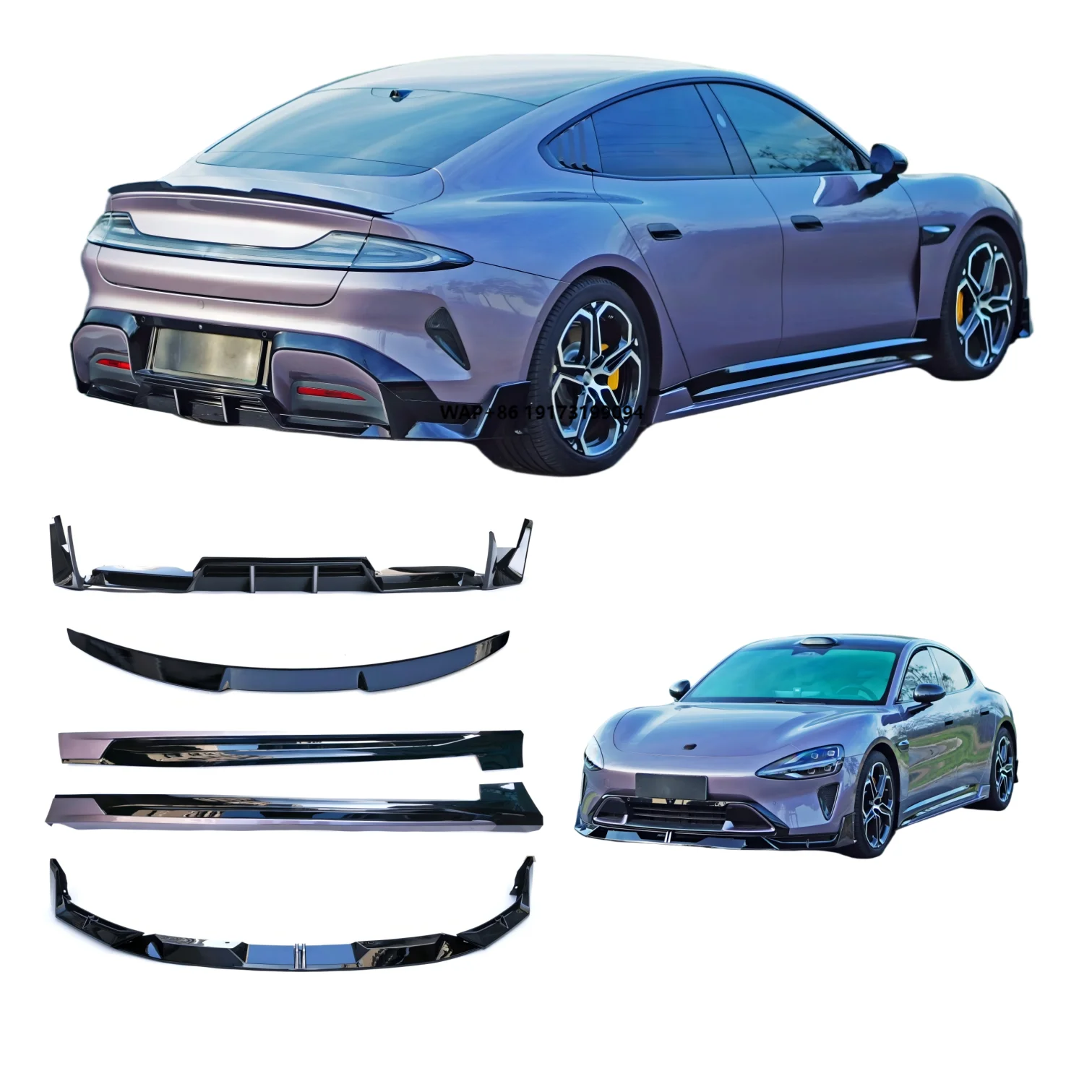 

Factory Wholesale Bodykit for SU7 Front and Rear Bumper Side Skirts High-quality Spoiler Car Accessories Car Parts