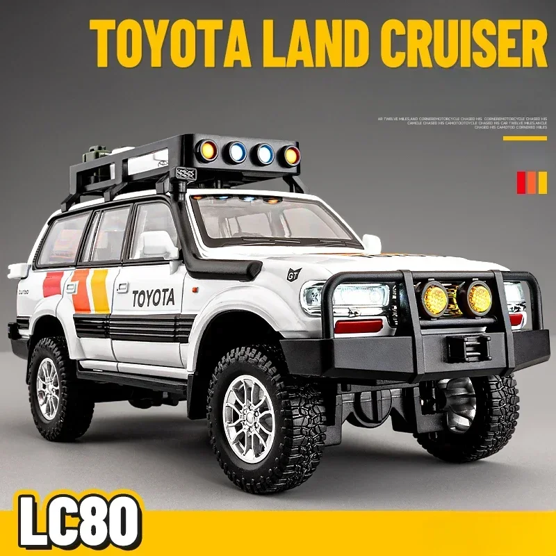 

Модель автомобиля Toyota Land Cruiser LC80 в масштабе 1:24 со звуком