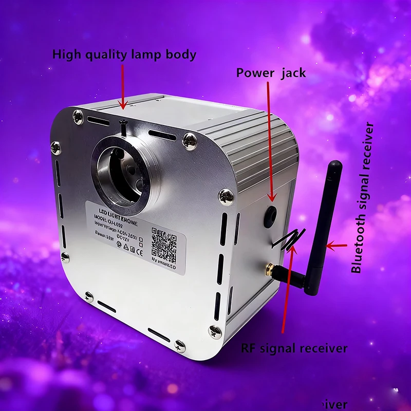 Optic Fiber Lights lamp Twinkle Fiber Star ceiling kit Bluetooth APP Control  Starry Car LED Light Kid Room RGBW  COLOR WAPP new