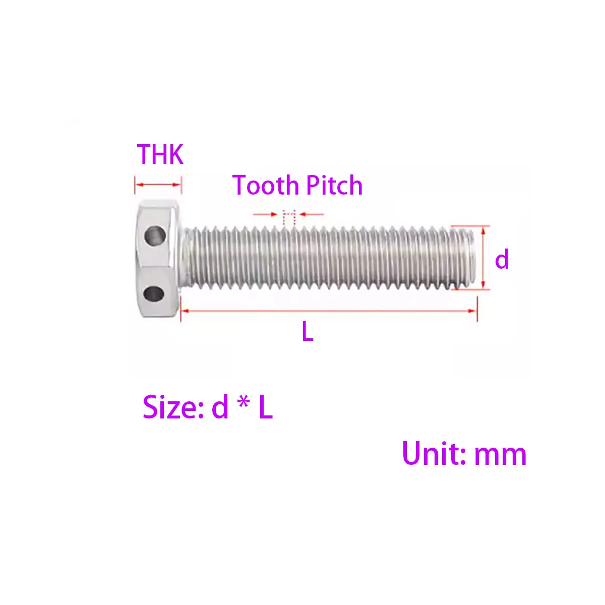 304 Stainless Steel Head Perforated Hexagonal Screw/safety Hole Screw 6/8/10/12/14/16/20mm