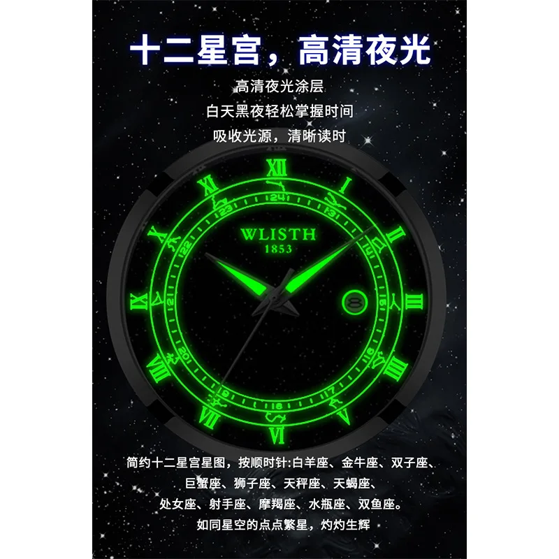 ساعة رجالية ذات علامة تجارية فاخرة، تصميم كاجوال بسيط، حزام ستانلس ستيل، ساعة يد كوارتز بتقويم