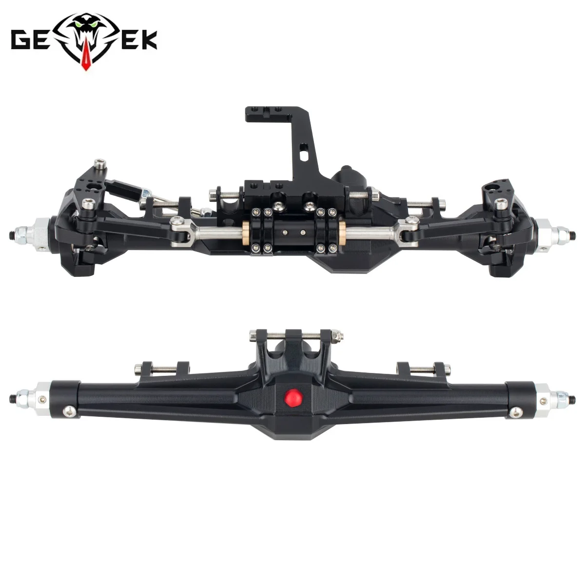 CNC Aluminum Front Rear Straight Axle Set for 1/10 RC Crawler Car Vanquish H10 Upgrade Parts