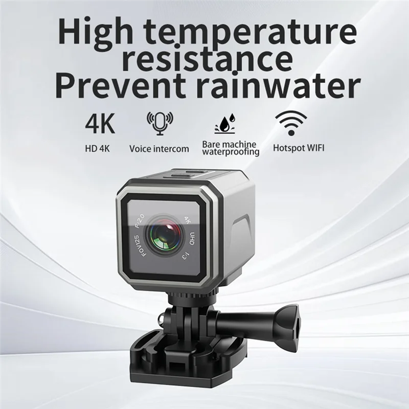 FORW-Mini Outdoor 4K Ultra HD Wifi Sports Camera Motorcycle Bicycle Riding Cam Wearable Video Recorder