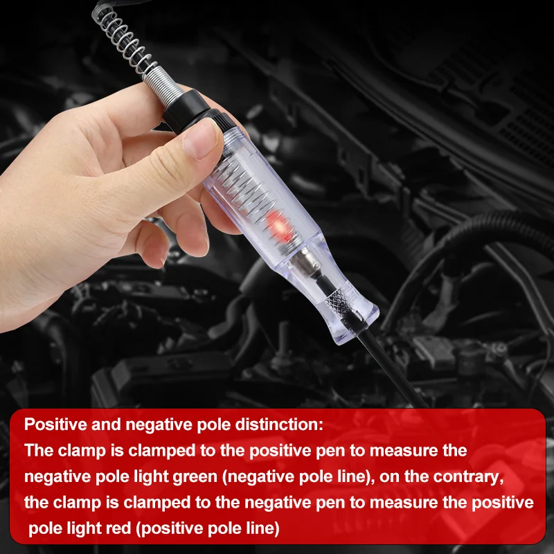 Tester del circuito dell\'automobile circuito del Tester di tensione del camion DC 6V 12V 24V Tester del circuito strumento diagnostico