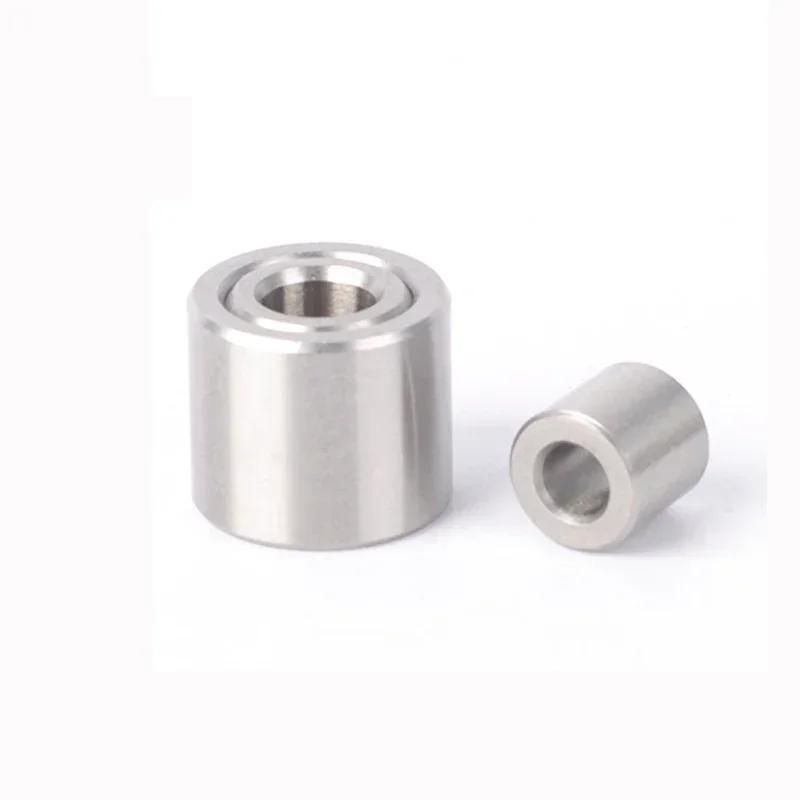 2Pcs Stainless Steel Sleeve Bushing Steel Ring Wear Resistant Bushing Inner Guide Sleeve Inside Diameter 10mm/12mm/15mm