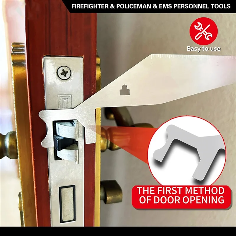 A59E-2 Stück Multi Federstahl Werkzeug Handwerkzeuge Feuerwehrmann Werkzeuge Silber Multi Federstahl Werkzeug