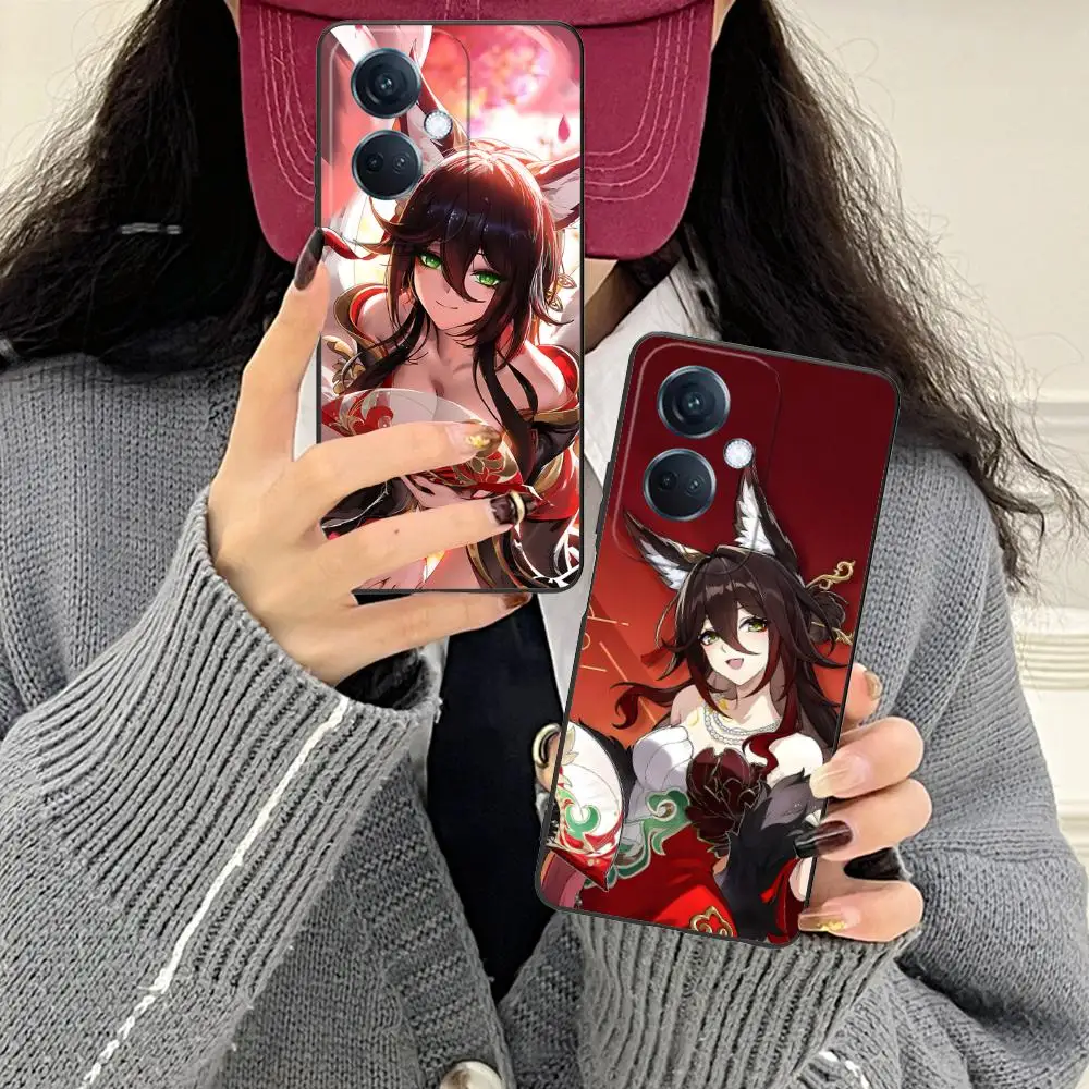 

HSR Fugue Matte TPU Mobile Phone Case for OPPO Reno 14 13 12 11 10 9 8 7 6 5 F T Pro 5G Colorful Printing Cover