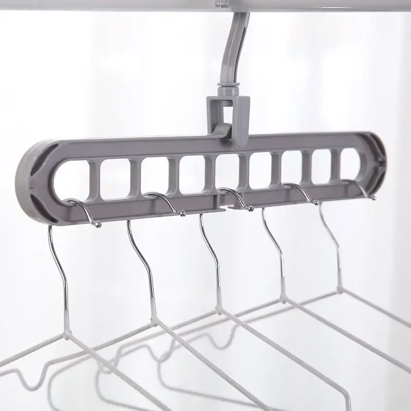 Clothes hanger closet organizer Space Saving Hanger Multi-port clothing rack Plastic Scarf cabide Storage hangers for clothes