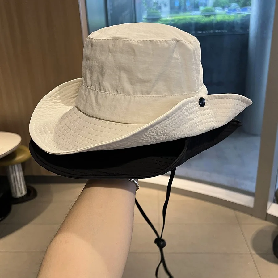 

Quick-dry hat women men mountaineering summer outdoor sunscreen sun breathable western cowboy hat fishing camping fisherman hat