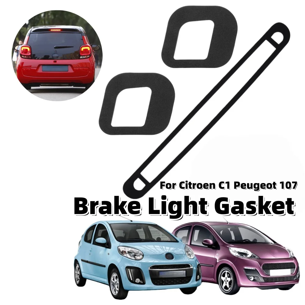 Brake Light Gasket Self-Adhensive Car 3rd Brake Light Rear Tail Cluster Seal For Citroen C1 Peugeot 107 Car Light Sealing Strip