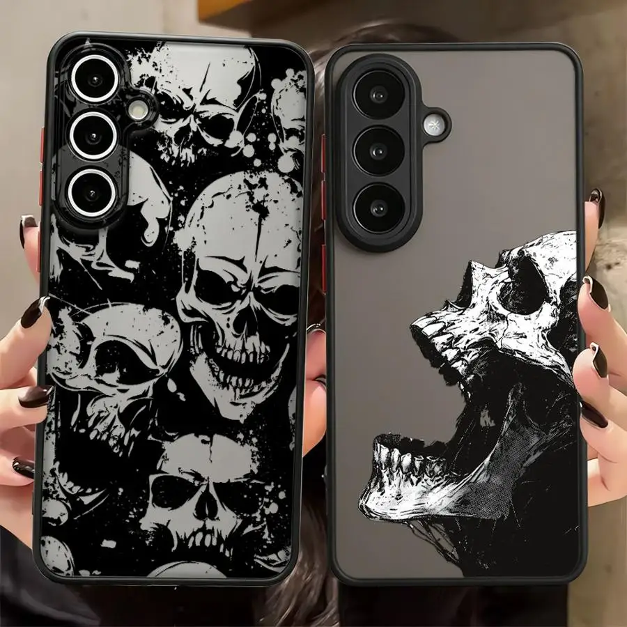Simple Skeleton Case for Samsung Galaxy A73 A57 A54 A17 A52 A53 A37 A52S A72 A16 A15 A34 A36 A14 A23 A56 A55 Phone Cover