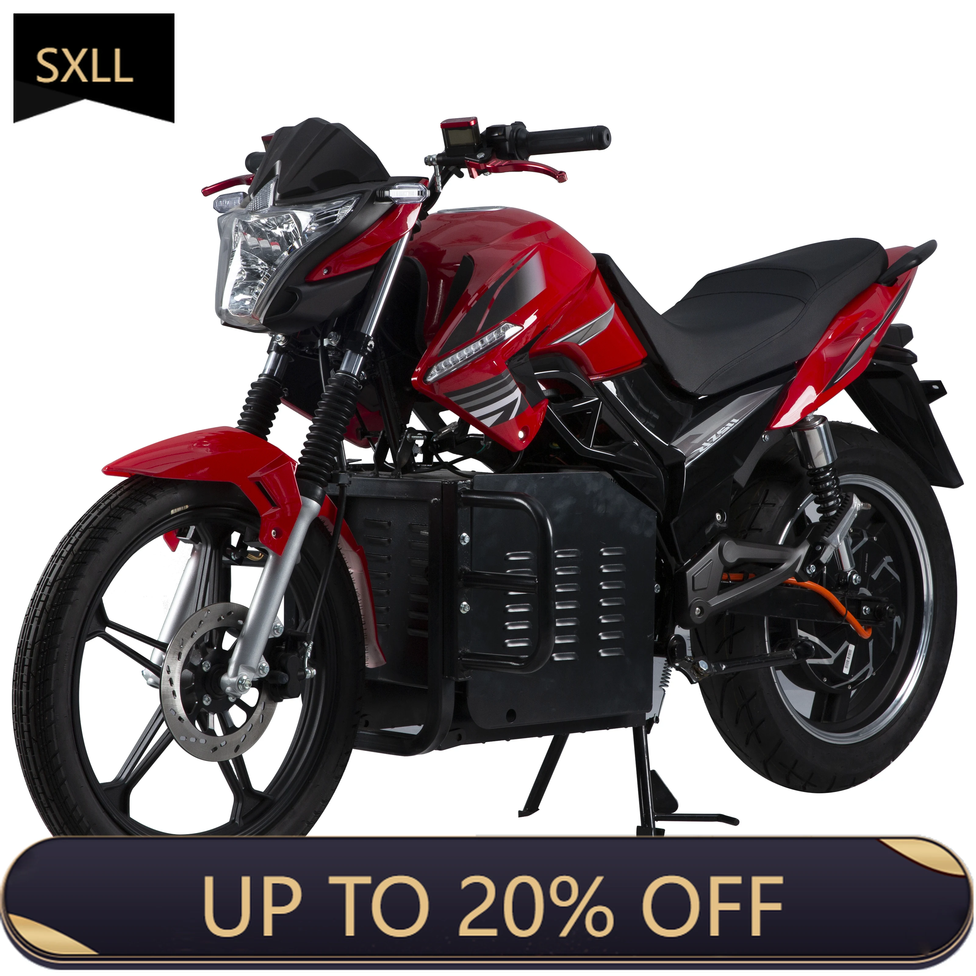 SXLL XFX high-quality new high-power 3000W motor 72V 35AH lead-acid battery high-speed cool racing electric motorcycle