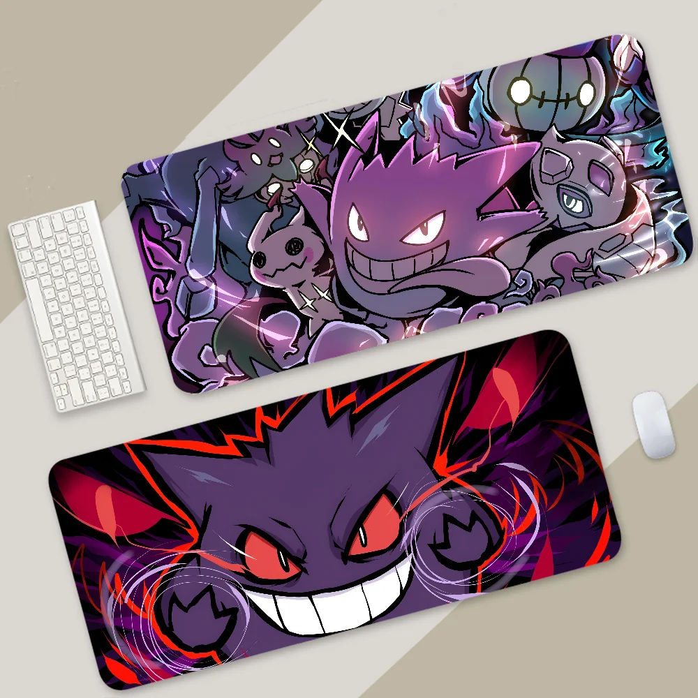 P-Pokemon-Gengar Grande Mousepad Large Gaming Mouse Pad LockEdge Thickened Computer Keyboard Table Desk Mat