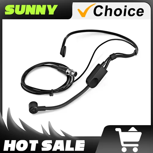 Imagen 1 del producto Micrófono con cable montado en la cabeza con micrófono de reducción de ruido Interfaz XLR adecuada para chat, enseñanza, videoconferencias en línea