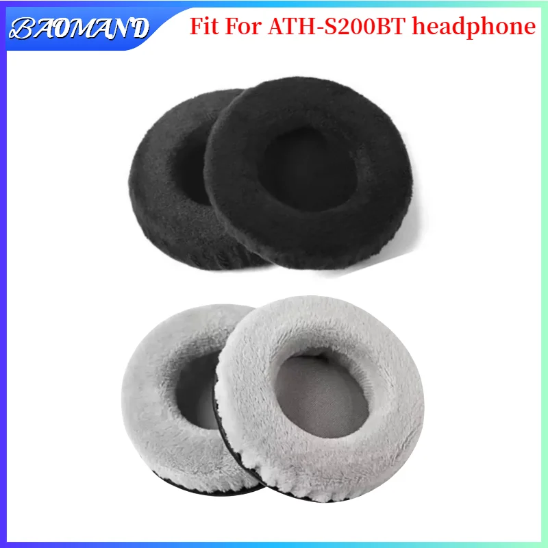 

BAOMAND For ATH-S200BT Headphones Replacement Soft Foam Cushion Sponge Pad Leather Earmuffs Ear Pads