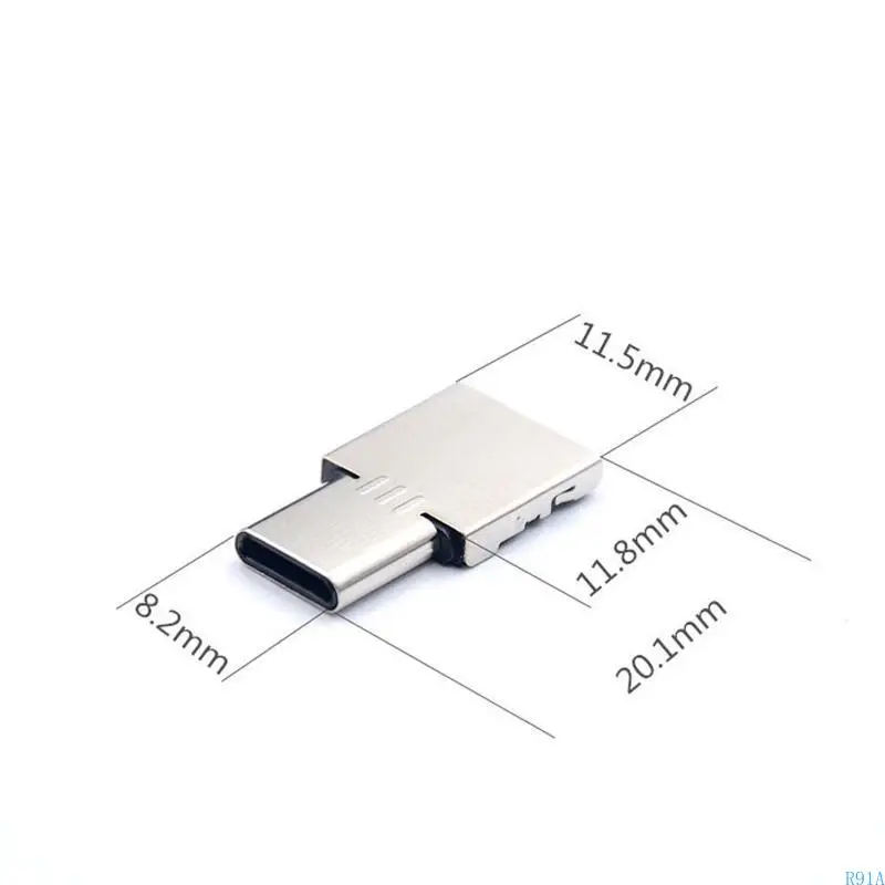 R91A 2in1 Tipo C Cable alimentación AAA C D Tamaño batería Eliminador para LED Walkie Talkie