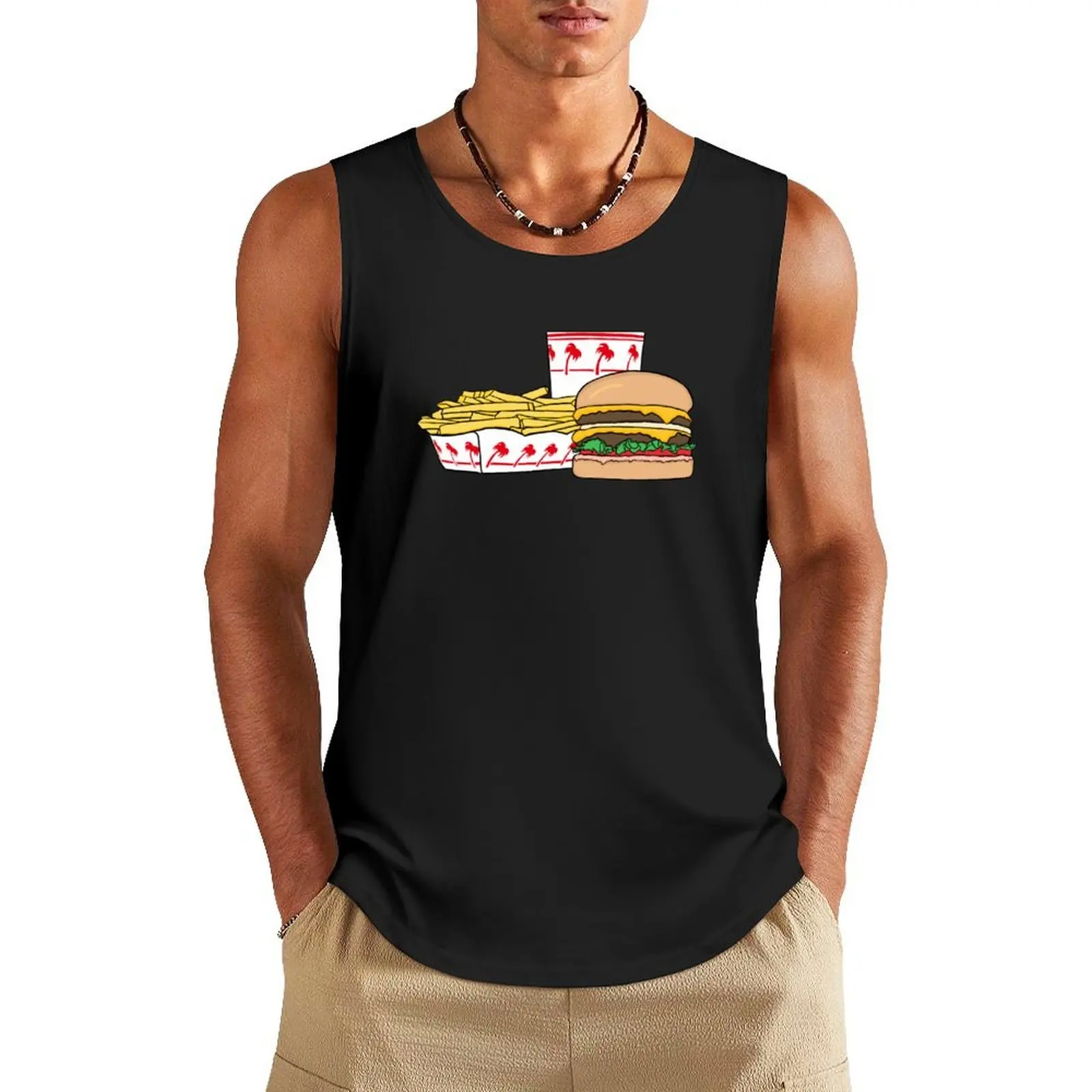 

In n Out Combo Tank Top sexy clothes men T-shirt male gym Men's singlets
