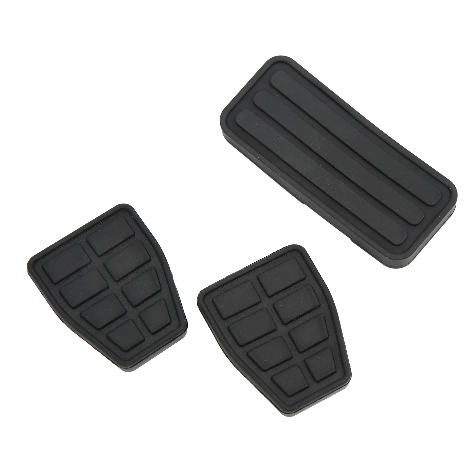 171721647 For T4  1990‑2003 Clutch Brake Accelerator Pedal Pad Kit Rubber Black Flexible Wearproof Replacement 3pcs