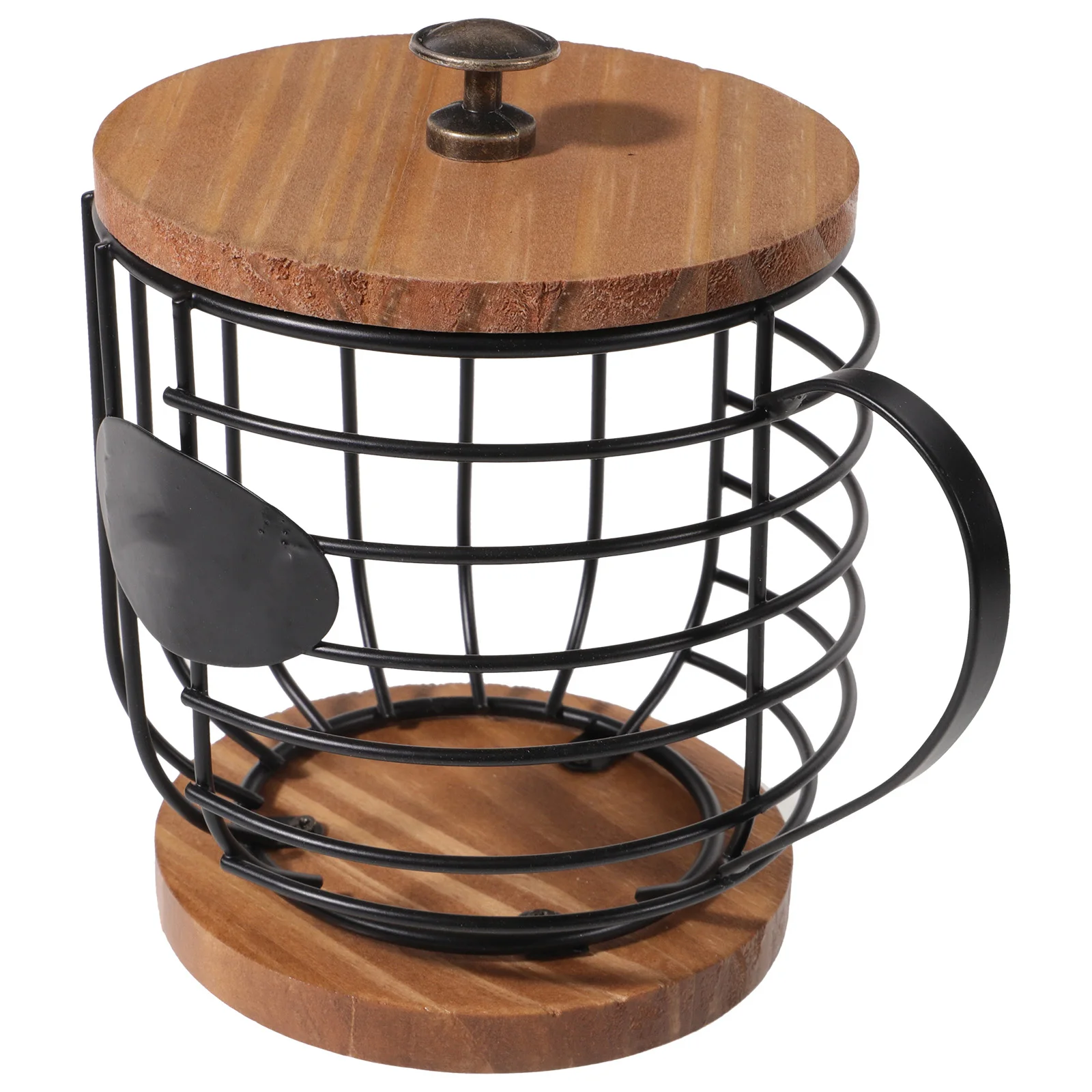 

Stable Iron Organizer Storage Basket Large Capacity For Home Cafe Use Bar Accessory Metal Wire Countertop Holder Coffee