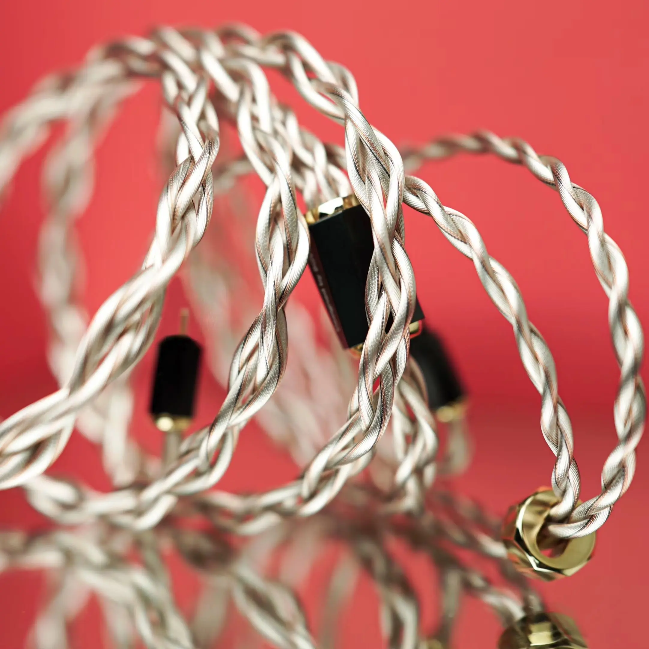 BGVP الذهب روز HiFi سماعة كابل المهنية في الأذن كابل مراقبة 4.4 مللي متر 2Pin 0.78 مللي متر ConX موصل قابل للتبديل