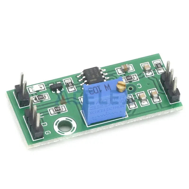 LM393 Voltage Comparator Module Signal Waveform Adjustable High Low Level/Load Drive Dual Channel 4.5-28V High Voltage Module