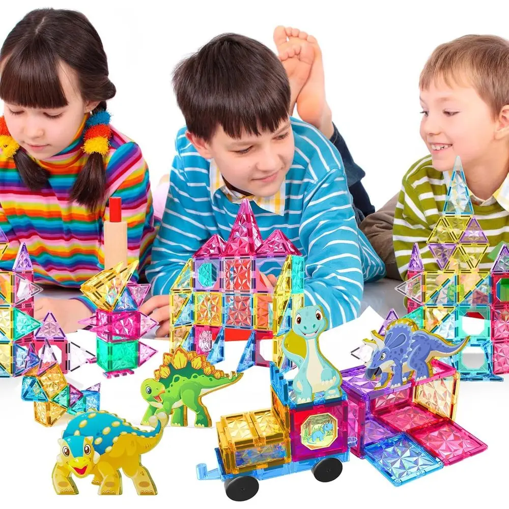 110-Piece Magnetic Building Blocks Set: Educational STEM Toys for Kids Ages 3-9, Ideal Gift for Toddlers & Preschoolers