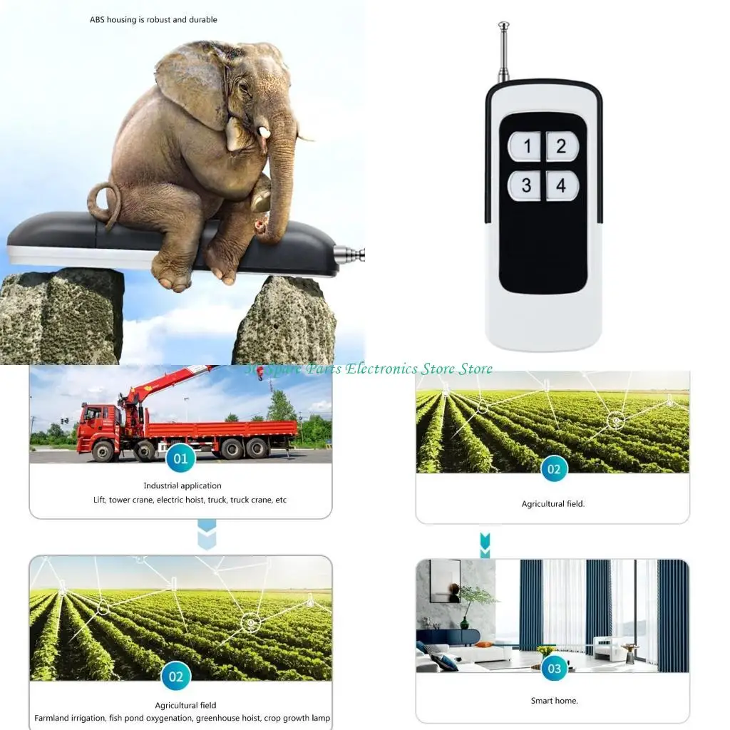 SZ 2-key/4-key/6-key/8-key Door Opener EV1527 Learning Code Remote Control 433/315MHz Frequency for Lighting Door Access