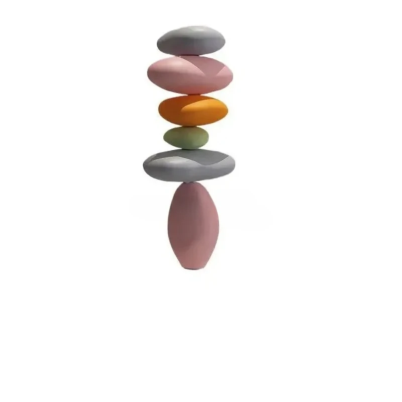 Feng Shui Stone Resin Sculpture, Modern Art Stone Carving Model, Living Room Decoration, Home Garden Decoration Crafts, Gifts
