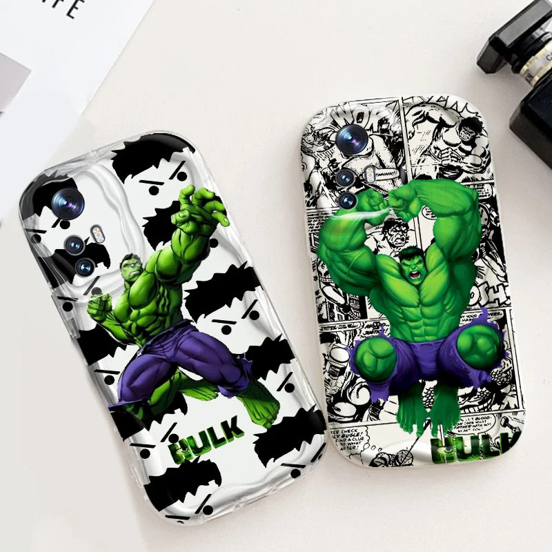 

Hulk Art Marvel Cartoon Cool For Xiaomi Mi 14 12 12T 11 Lite Poco M6 X6 X5 X4 X3 M3 F4 Pro GT NFC 5G Wave Oil Back Phone Case