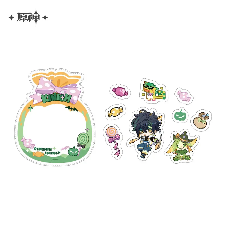 [Genuine] miHoYo Game Genshin Impact Sticker Set Wanderer Citlali Klee Anime Accessory Cartoon Ornament Prop Cosplay Xmas Gifts 2