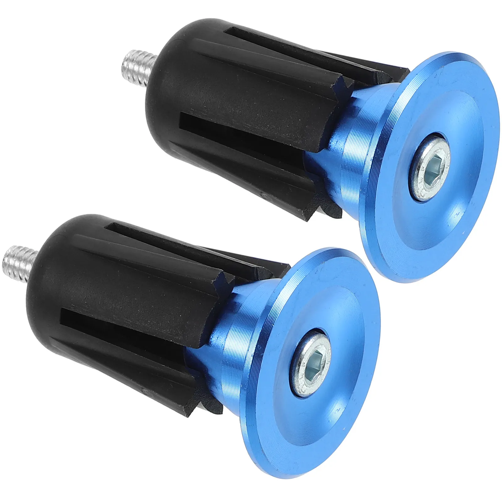 

1 Pair Bicycle Handlebar End Plugs Aluminum Alloy Bike Handle Blocks Protective Grip Caps for Cycling Bar End Plugs