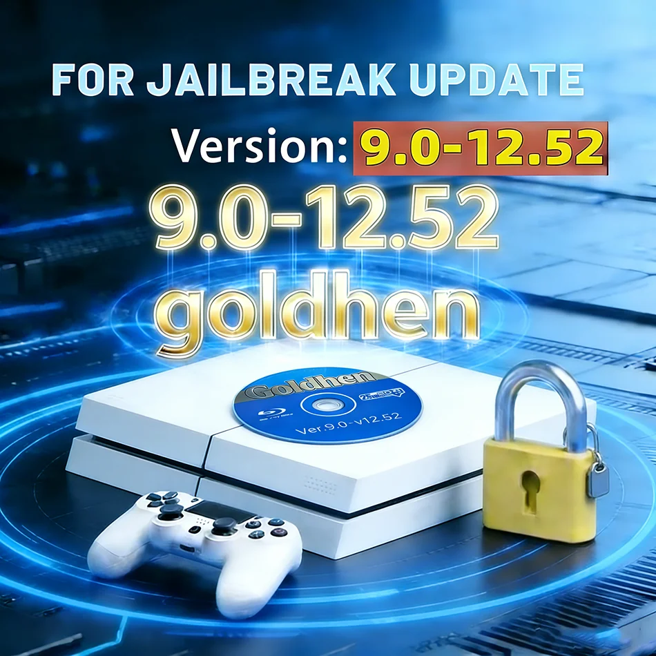 

2026 New Ultimate PS4 Jailbreak Gold Disc Bootable Eject Payload for Firmware 9.0-12.52 Homebrew&Backup Games Backup Disc 13.0