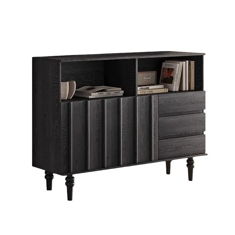 

Medieval solid wood porch , living room against the wall, pantry hall cabinet, bedroom locker, silent retro dining side cabinet