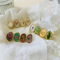New Vintage Retro Fashionable Floral Flower Barrettes For Women Girls Sweet Duckbill Hairpin