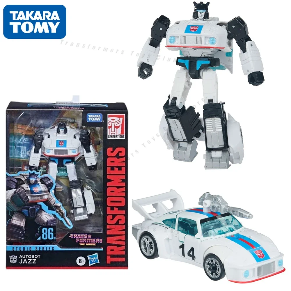 

in stock Original TAKARA TOMY Transformers Studio Series 86 Autobot Jazz Deluex Class Model Robot Toys Anime Action Figure Gift