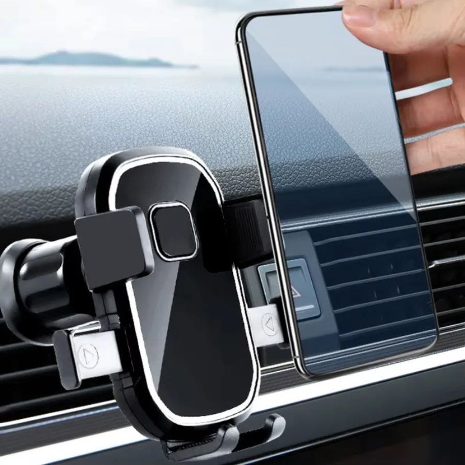 New Bracket CellPhone Stand Gravity Auto Phone Holder Air Vent Clip Mount 360 Rotation Universal Phone Holder In Car 1x