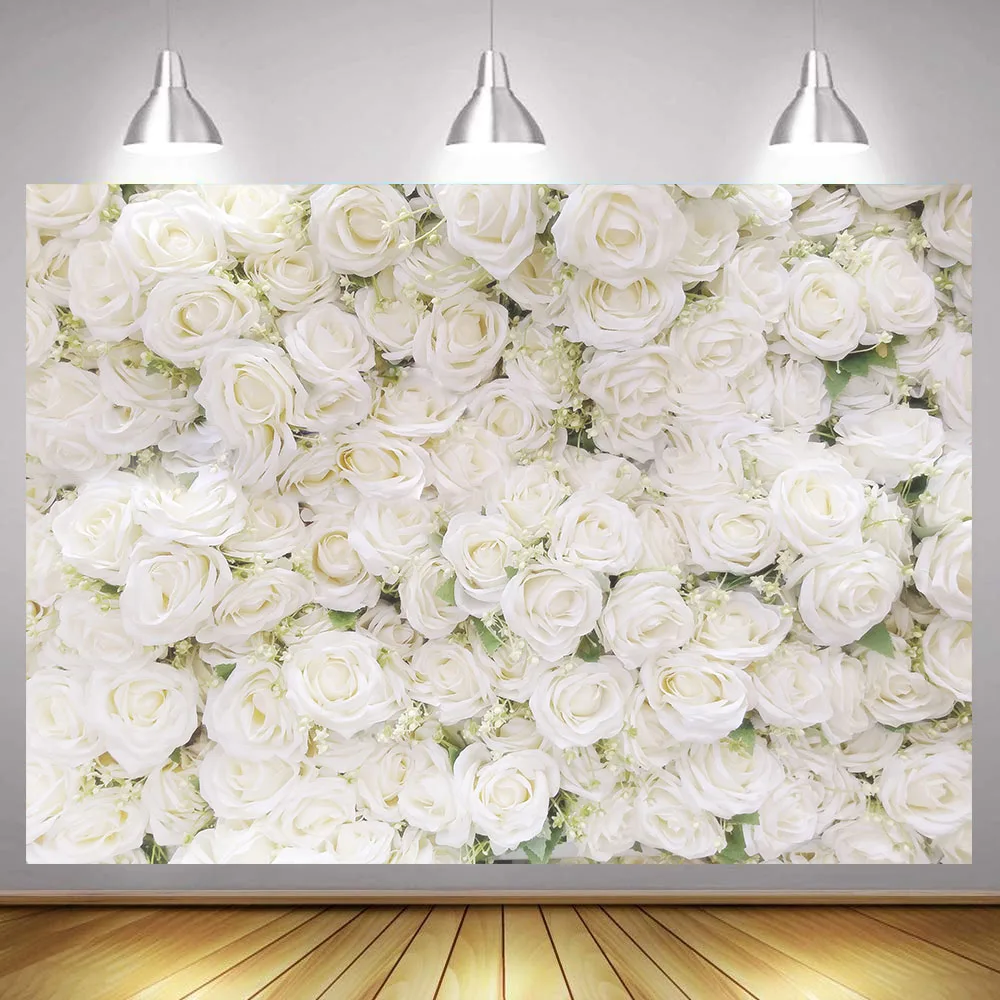 Flower Wall Backdrop Photography Backdground Floral Wall Valentines Day Wedding Bridal Shower Birthday Party Decoration Banner