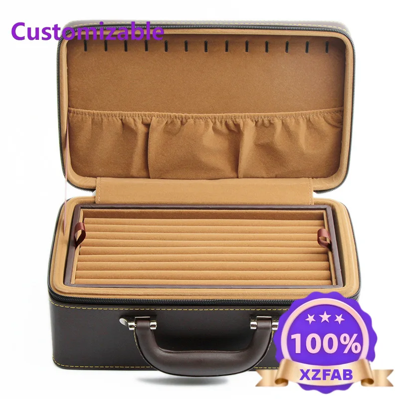Factory Direct 2026 Factory spot portable jewelry box PU leather jewelry box storage three-layer jewelry box wholesale