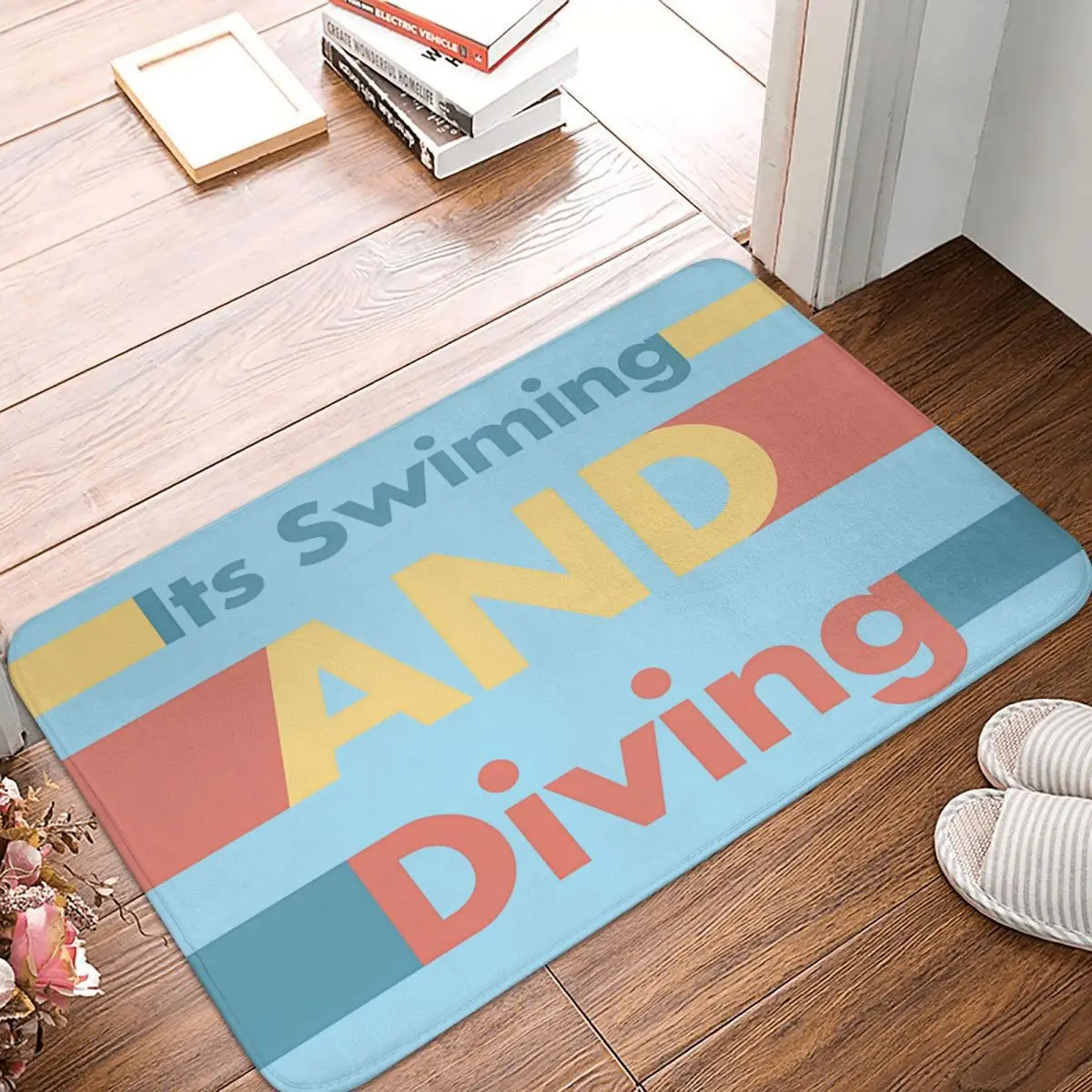 Diving Dive Non-slip Doormat Bath Mat Copy Of Swimming Balcony Carpet Entrance Door Rug Home Decorative