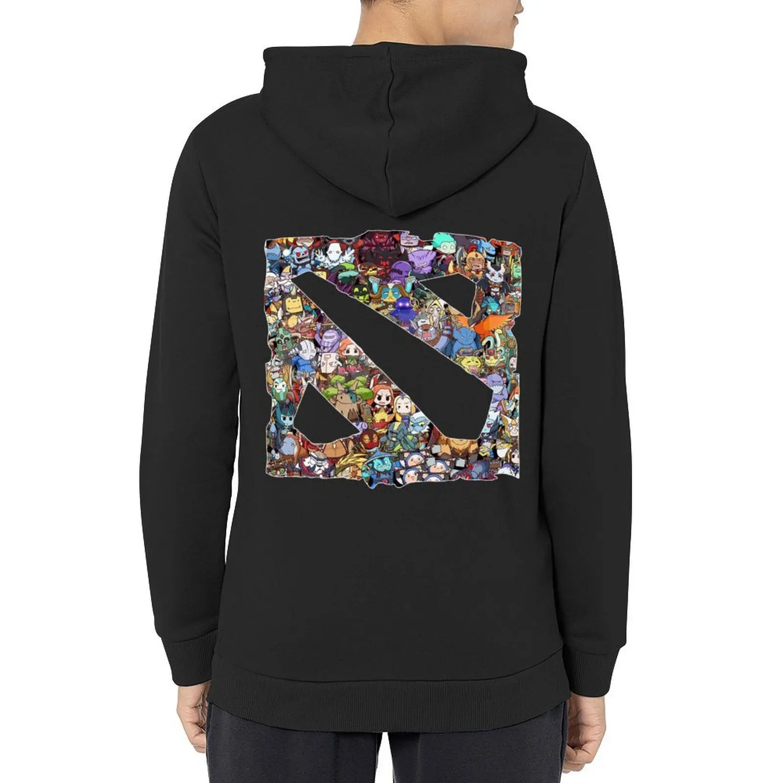 

All heroes in Dota 2 Logo Hoodie men clothing fashion men male clothes hooded shirt new in hoodies and blouses