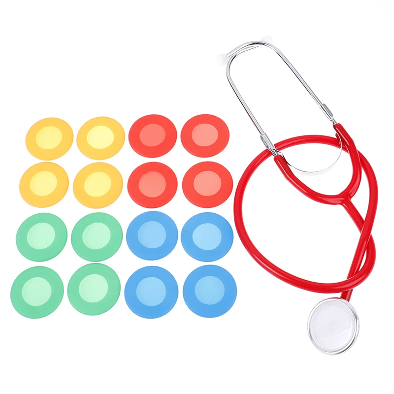 4Pcs Portable Soft  Silicone Stethoscope Diaphragm Head Cover Accessories
