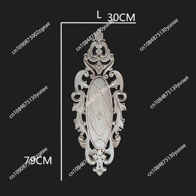 Vintage Home Decor Floral Carving Wood Corner Decal Wall Door Cabinet Furniture Mini Decorative Statuette