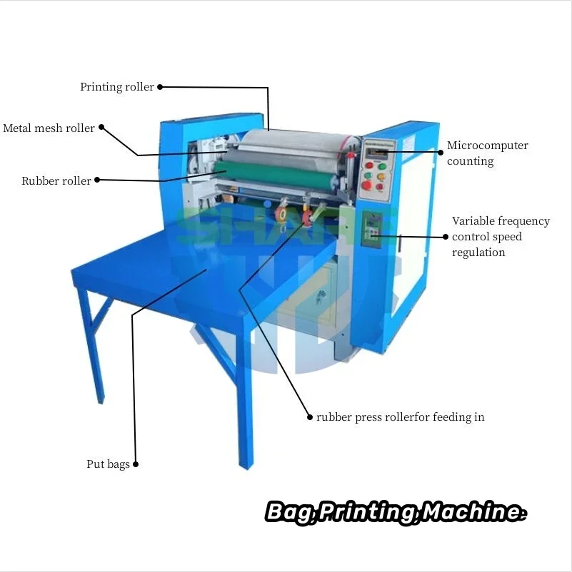 Cnc 4-6 Color Flexo Printing Machine Small Carton Box Printing Machine Jute Mylar Rice Printing Machine On Plastic Bags